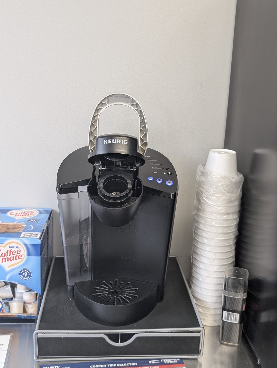 Free coffee while you wait